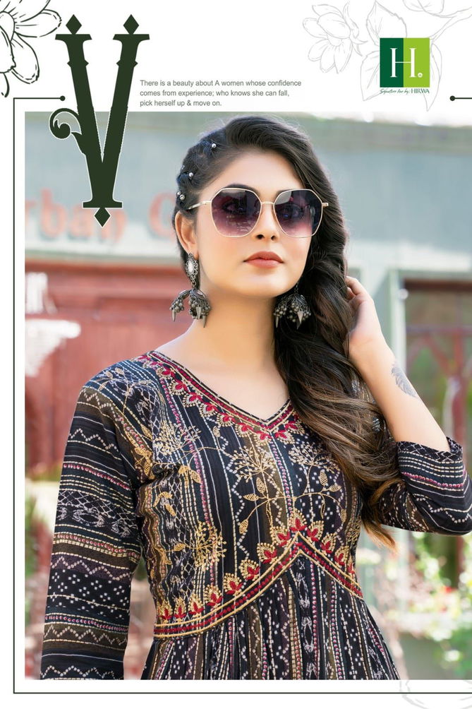 Aaira By Hirwa 101 To 107 Naira Cut Party Wear Kurtis Catalog